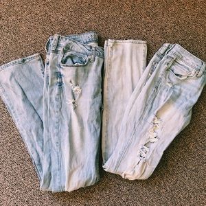 TWO pairs of AE jeans